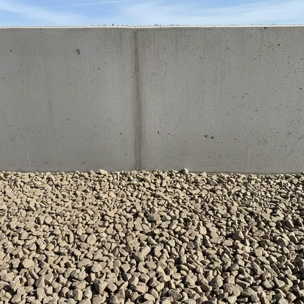 A close shot of a slab being screeded level on an ordinary Little Rock job site, no finished landscaping in frame.
