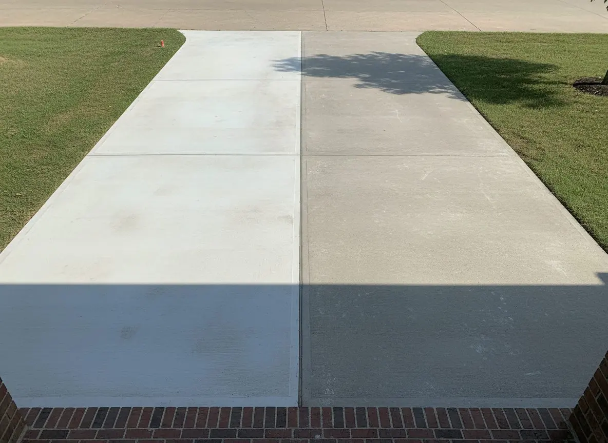 Extended two-car driveway in North Little Rock